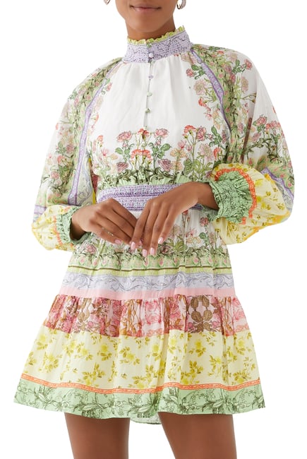 Lavinia Blouson Sleeve Mini Dress
